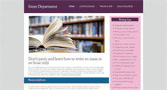 Desktop Screenshot of essaydepartment.com